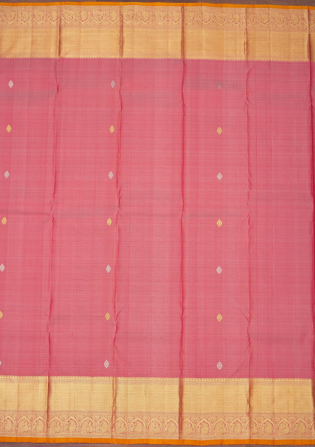 Light Brown Zariwork Pure Silk Saree-Koskii