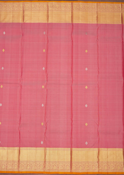 Light Brown Zariwork Pure Silk Saree-Koskii