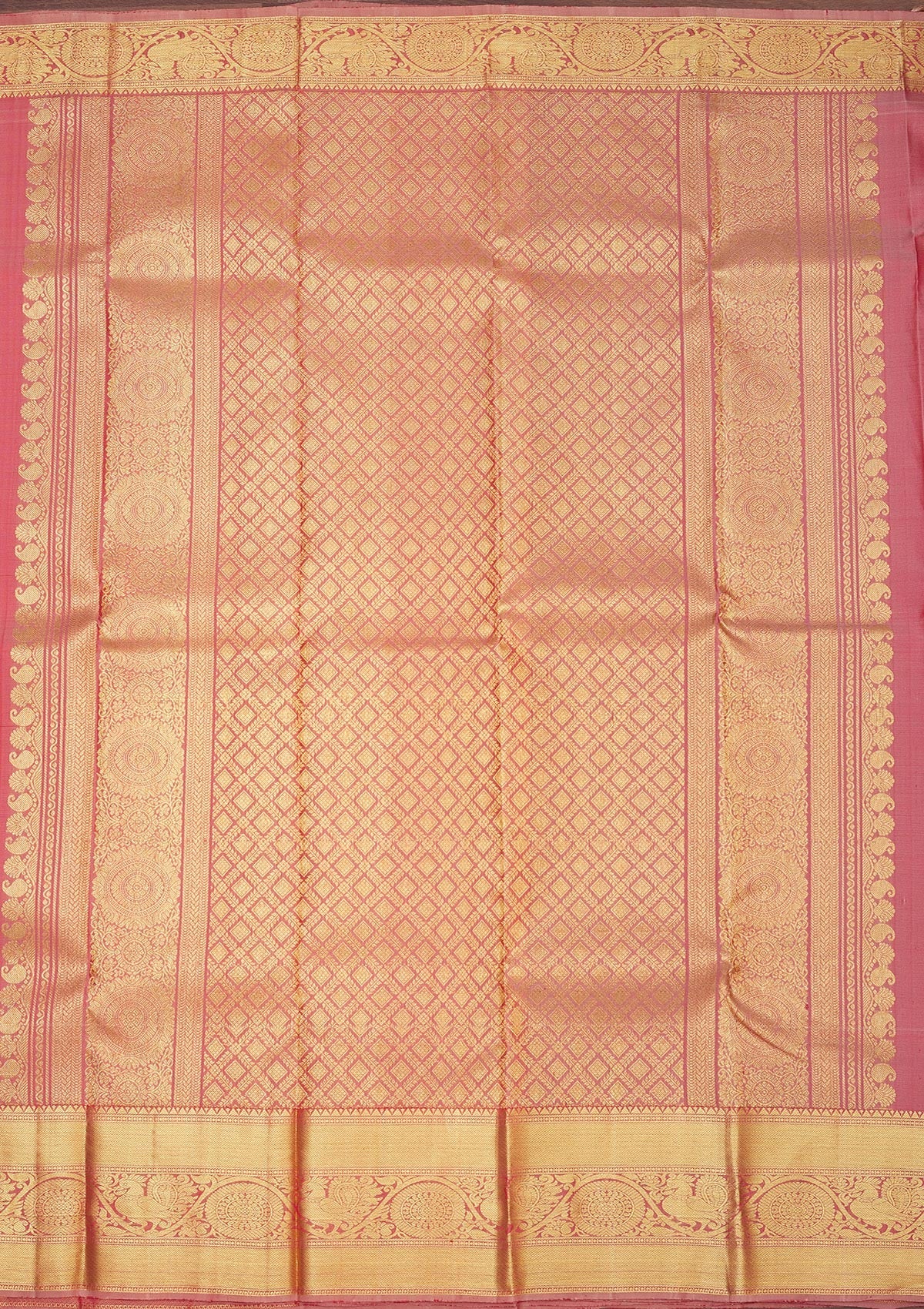 Light Brown Zariwork Pure Silk Saree-Koskii