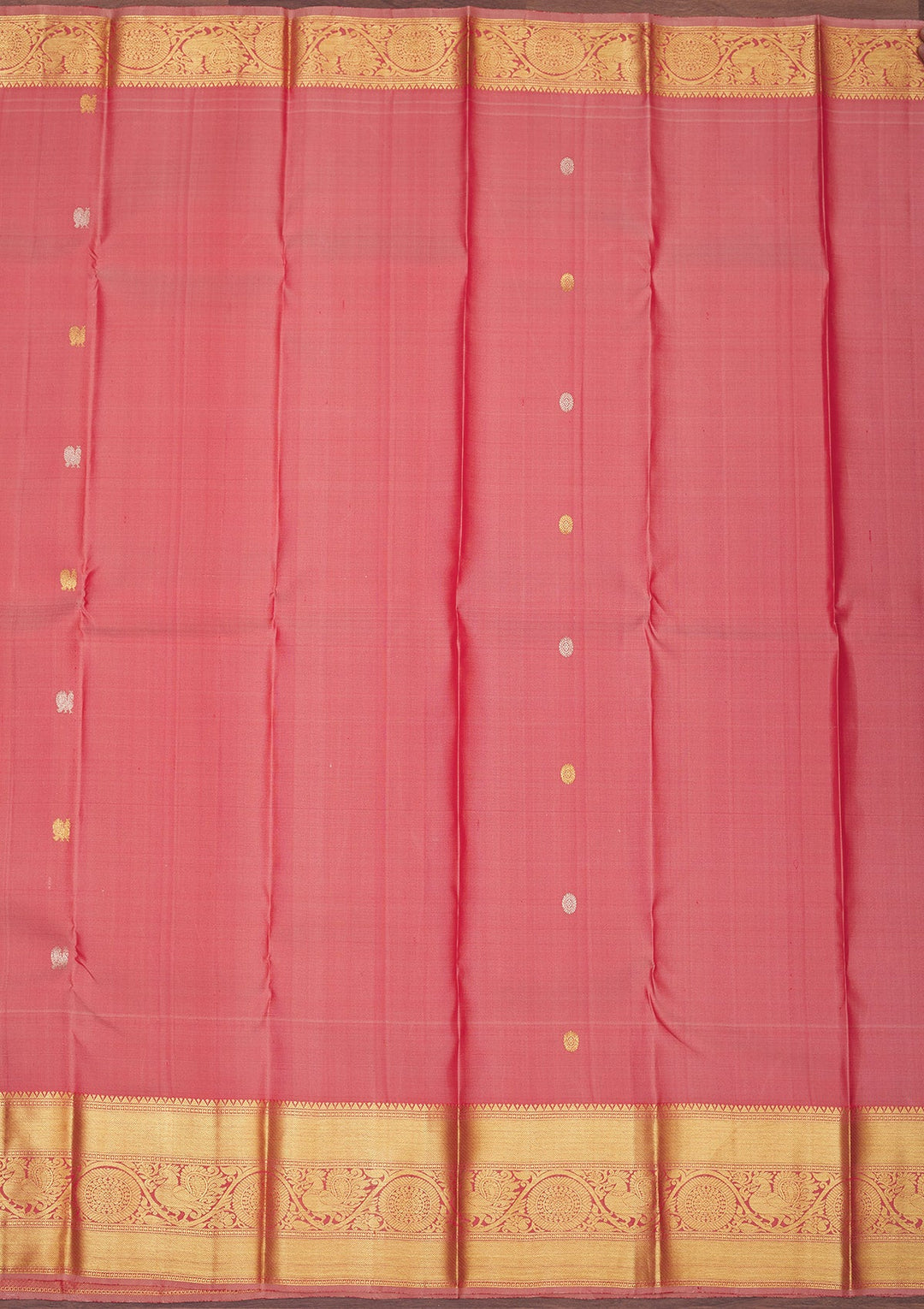 Light Brown Zariwork Pure Silk Saree-Koskii
