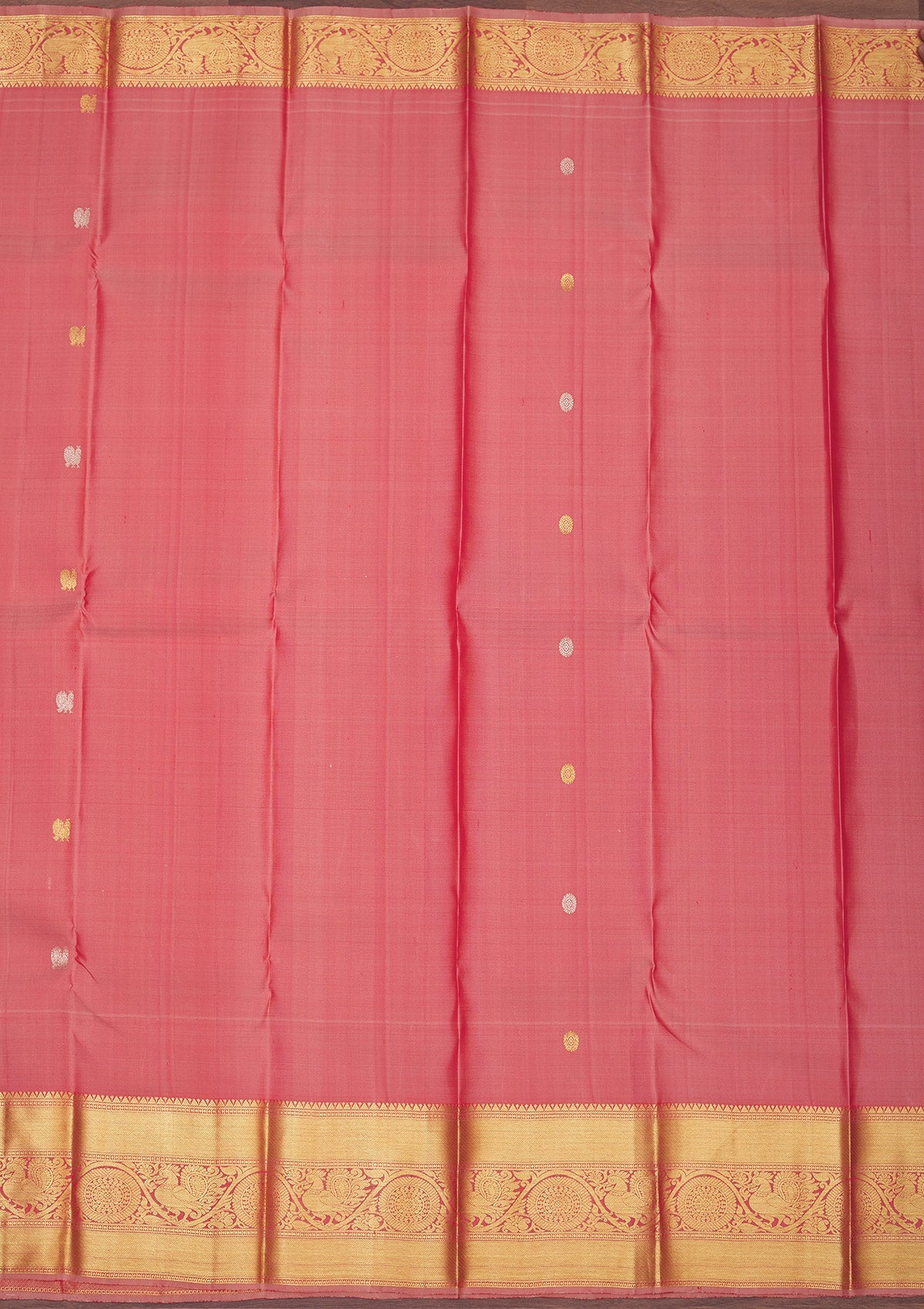 Light Brown Zariwork Pure Silk Saree-Koskii