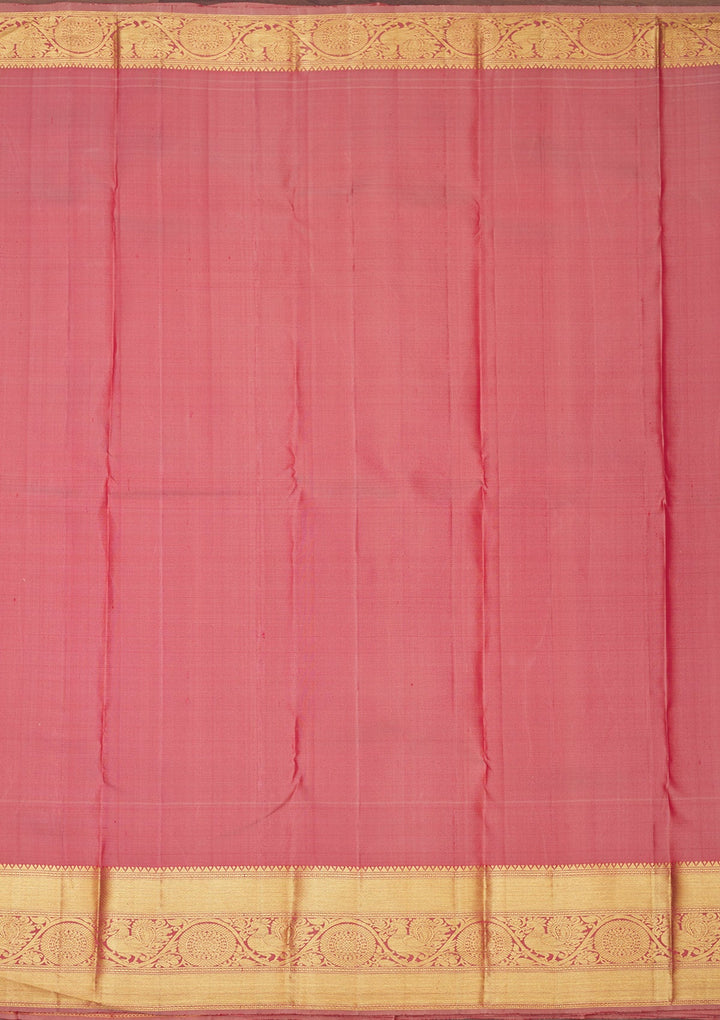Light Brown Zariwork Pure Silk Saree-Koskii