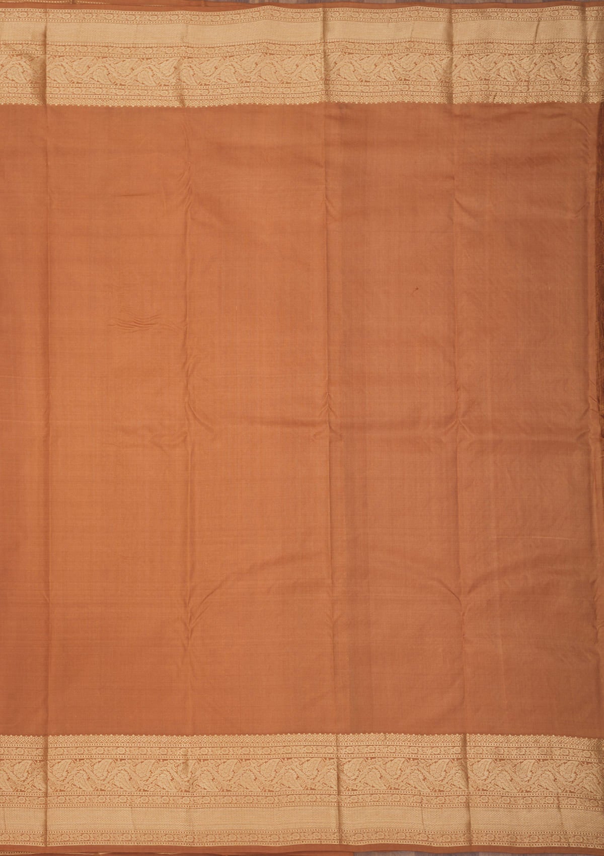 Light Brown Zariwork Pure Silk Saree-Koskii