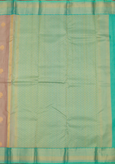Light Brown Zariwork Pure Silk Saree