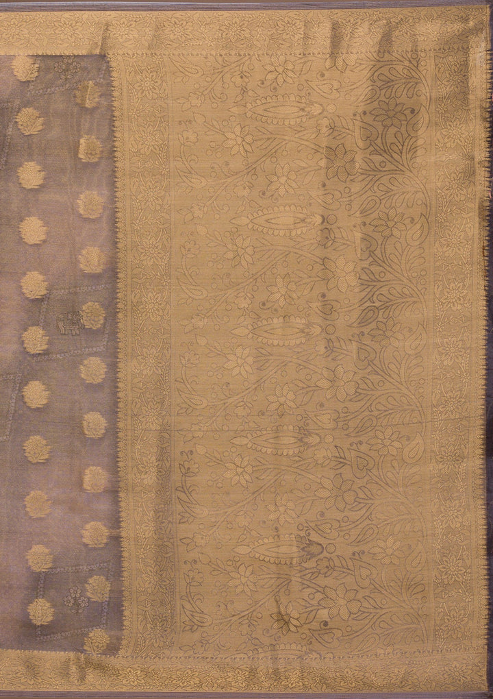 Mehendi Stonework Satin Designer Saree-Koskii