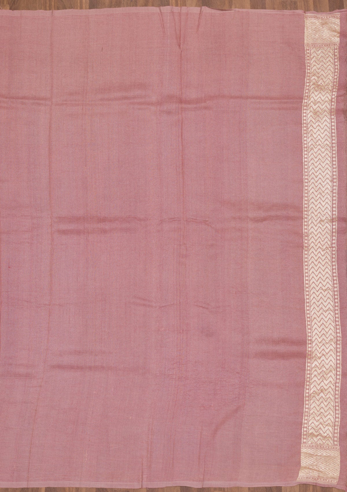 Light Grey Zariwork Banarasi Saree-Koskii