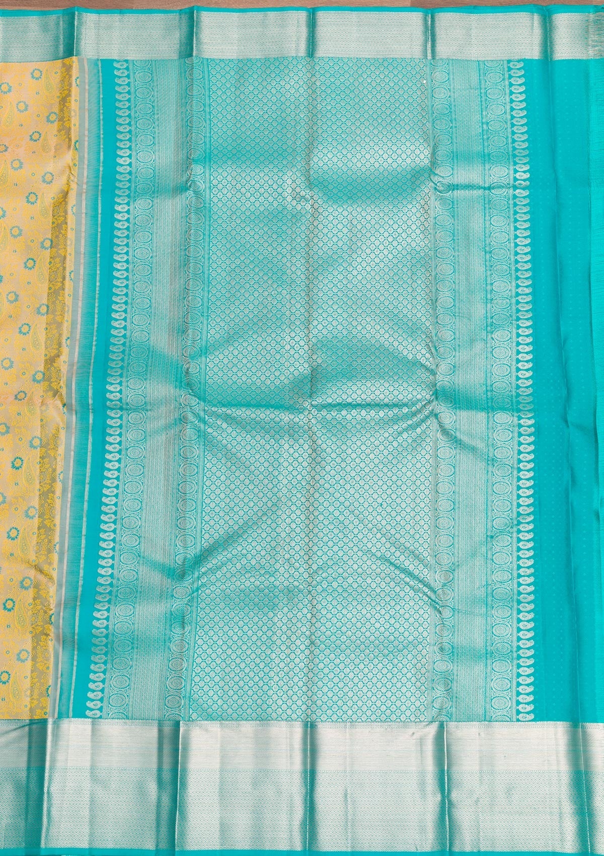 Light Grey Zariwork Pure Silk Saree-Koskii