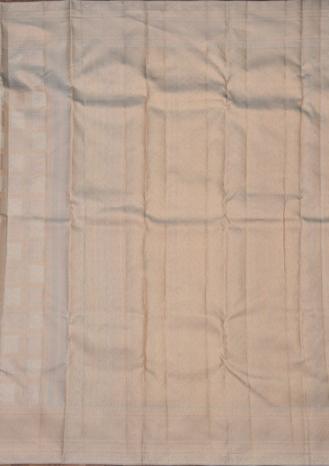 Light Grey Zariwork Pure Silk Saree-Koskii