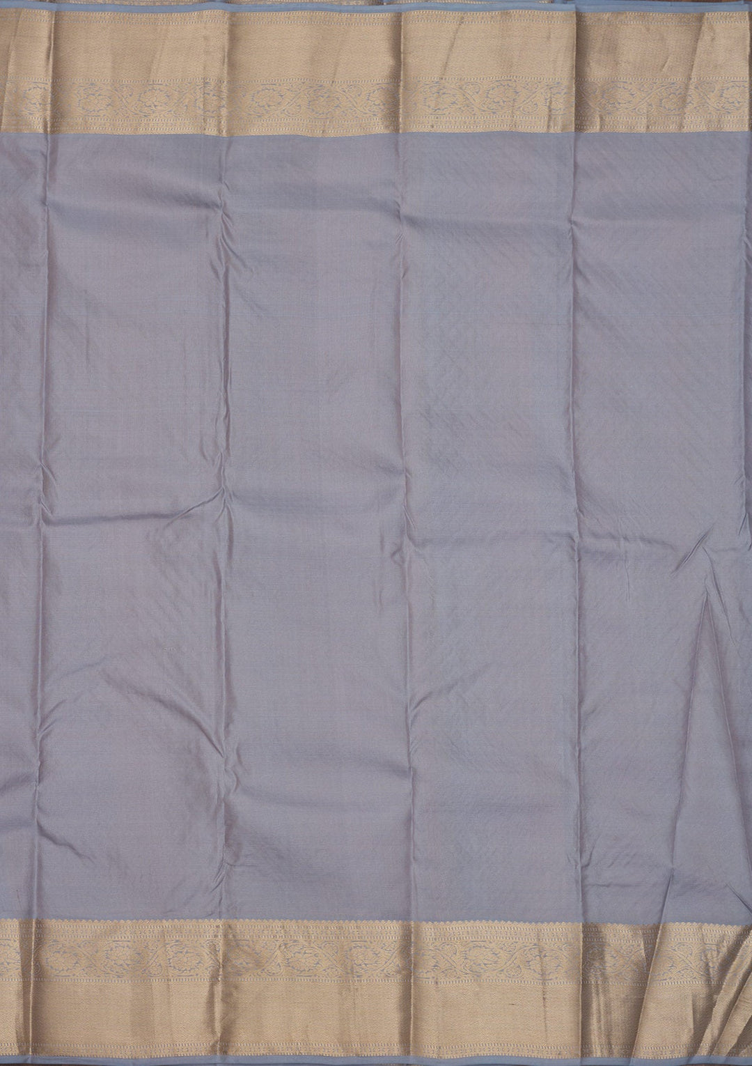 Light Grey Zariwork Pure Silk Saree