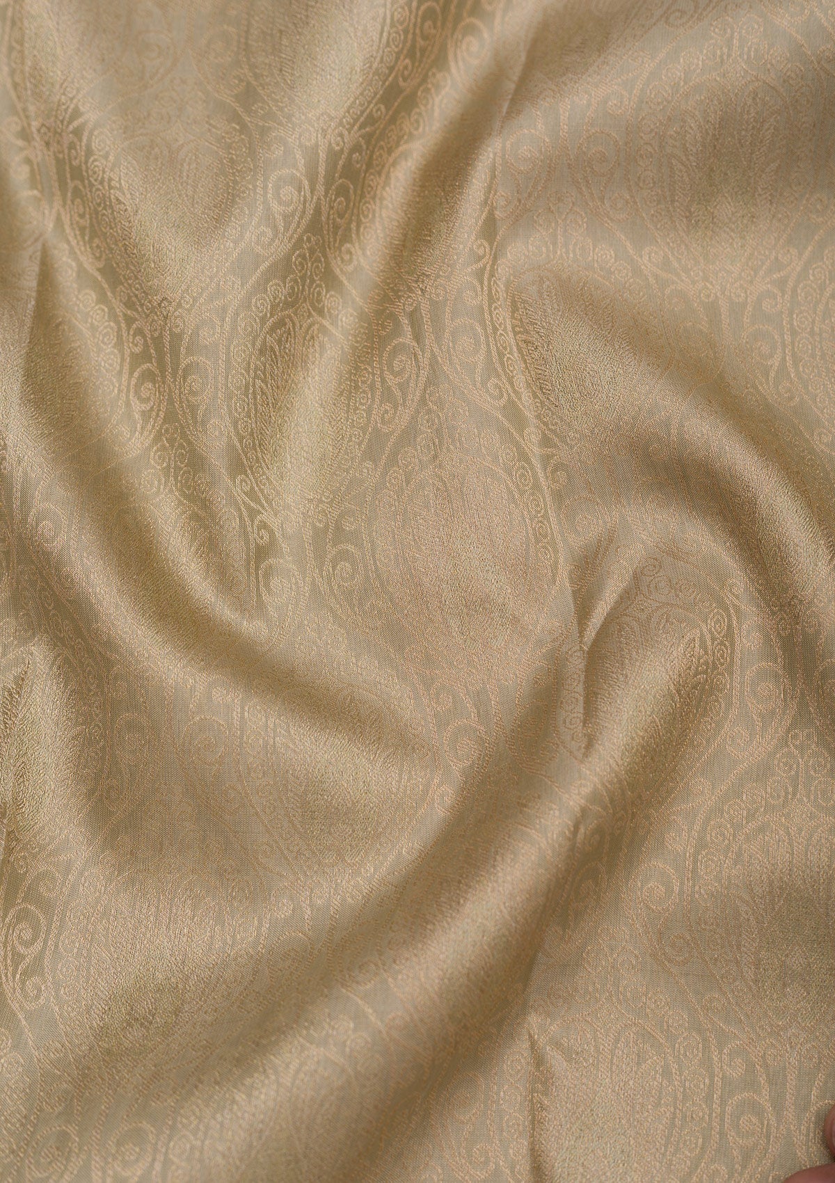 Light Grey Zariwork Pure Silk Saree-Koskii