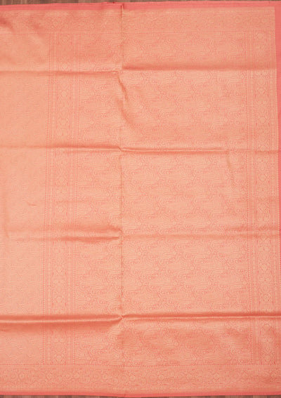 Light Peach Zariwork Pure Silk Saree-Koskii