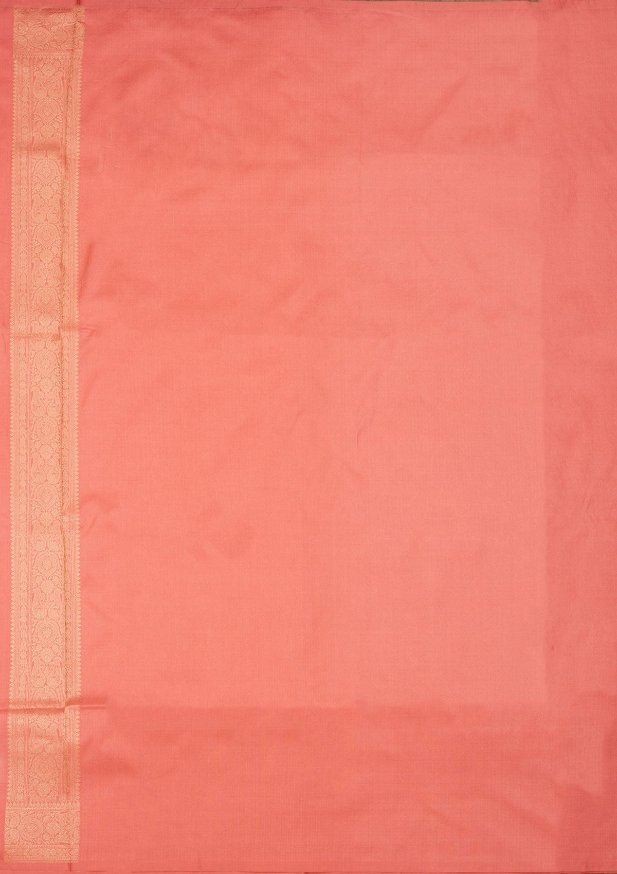 Light Peach Zariwork Pure Silk Saree-Koskii