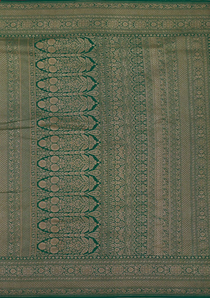 Magenta Pink Zariwork Art Silk Saree