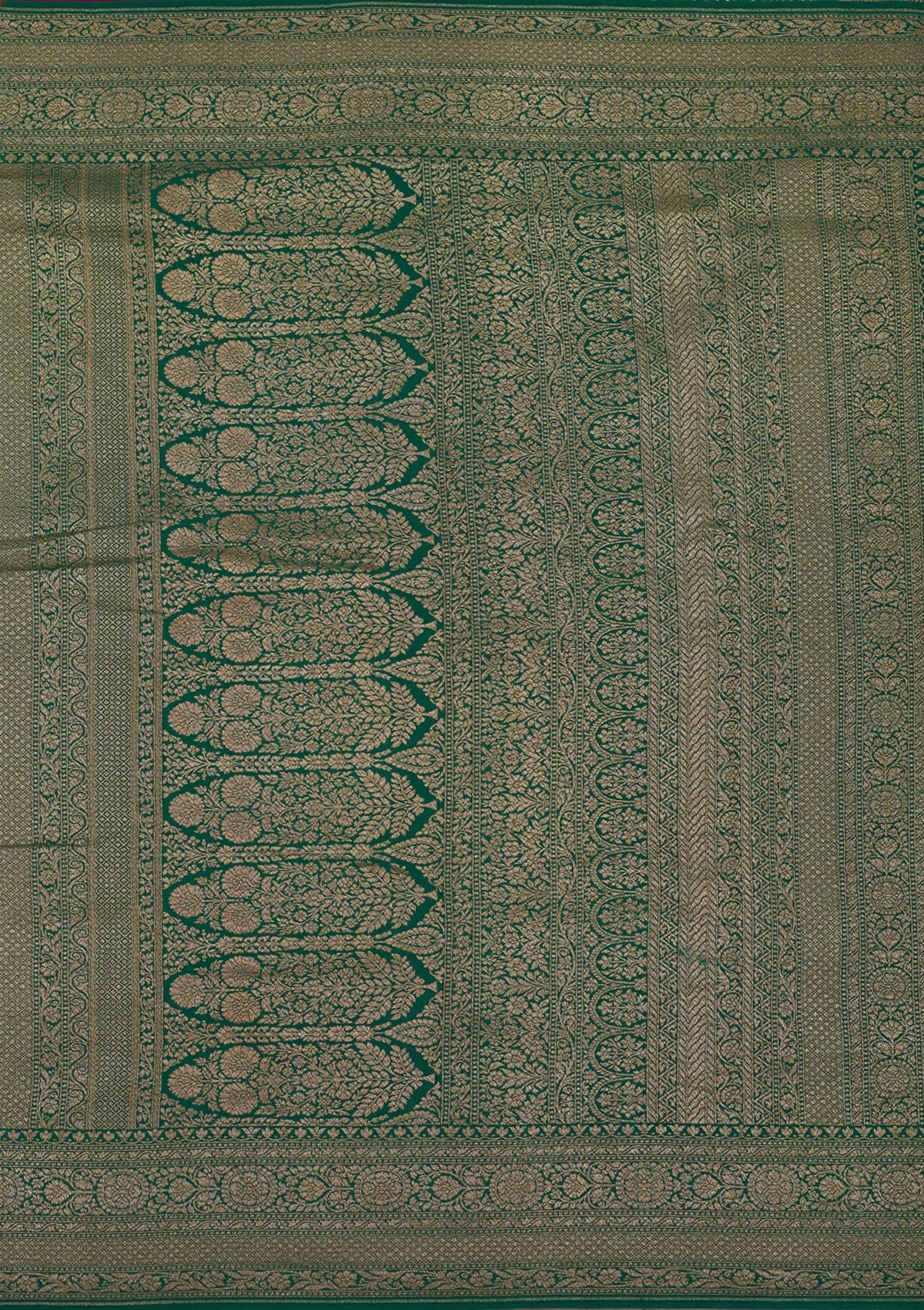 Magenta Pink Zariwork Art Silk Saree
