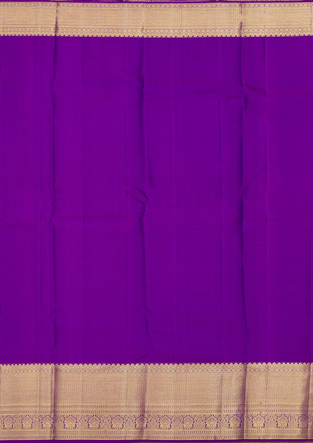 Magenta Pink Zariwork Pure Silk Saree-Koskii
