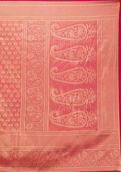 Maroon Plain Art Silk Saree-Koskii