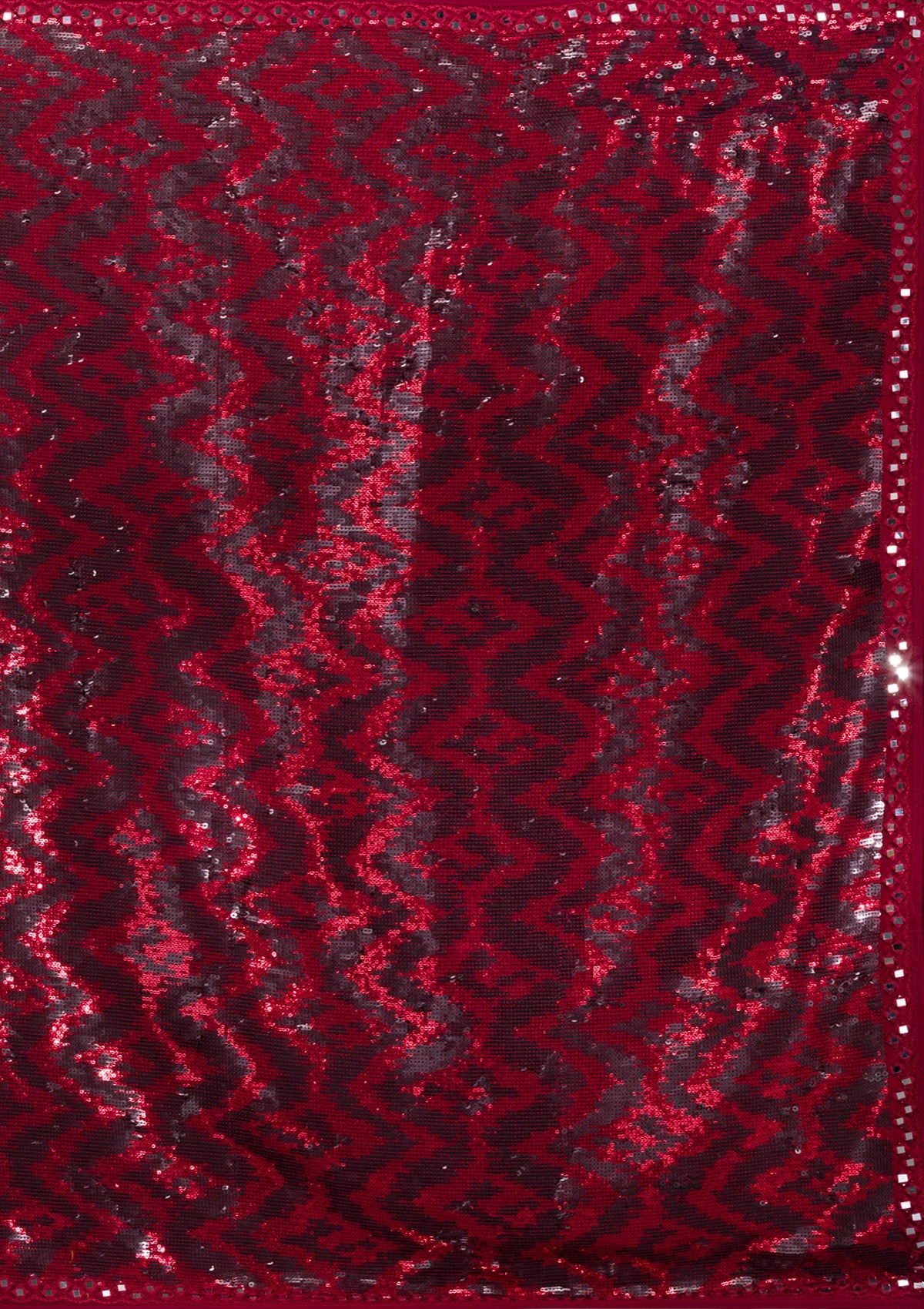 Maroon Sequins Georgette Saree-Koskii