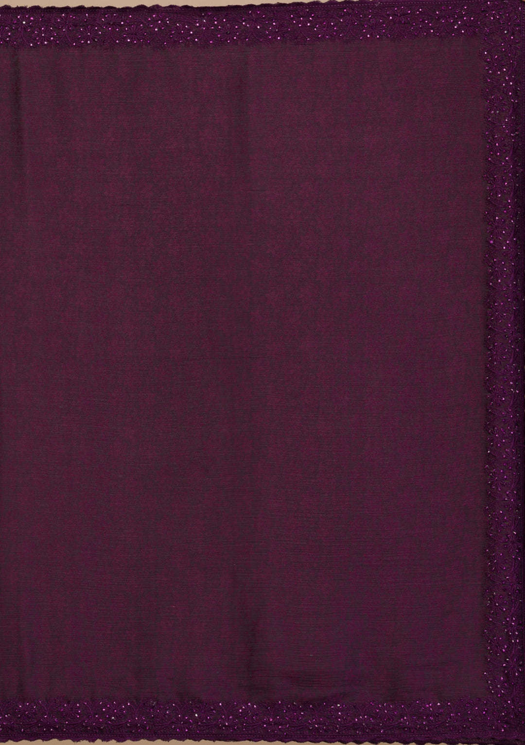 Wine Stonework Georgette Saree-Koskii
