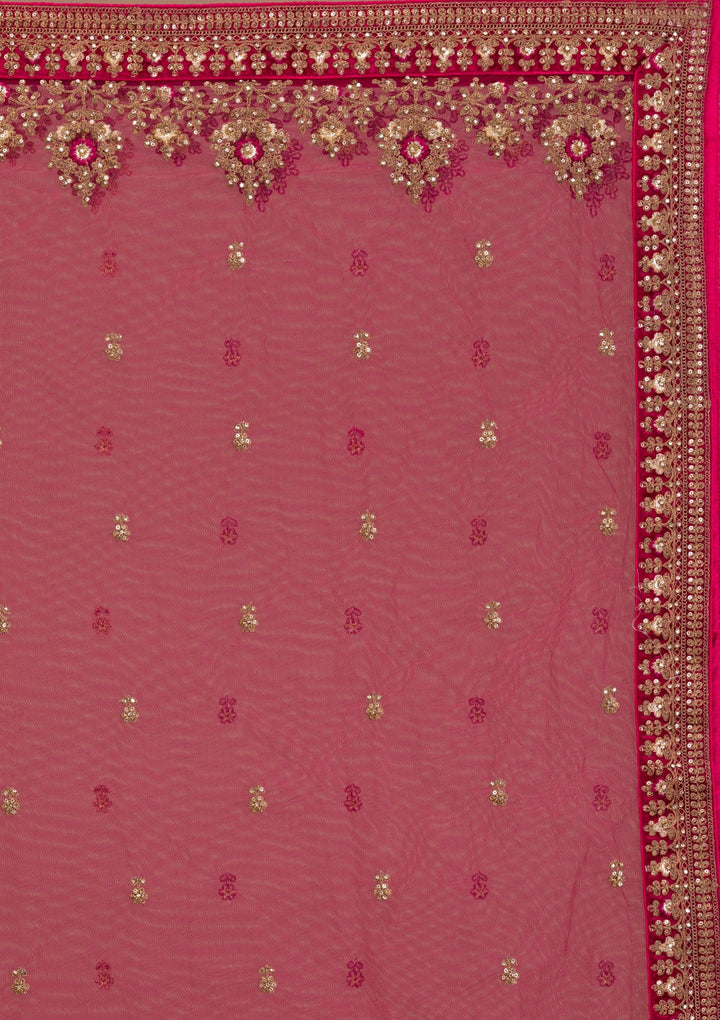 Maroon Stonework Velvet Readymade Lehenga-Koskii