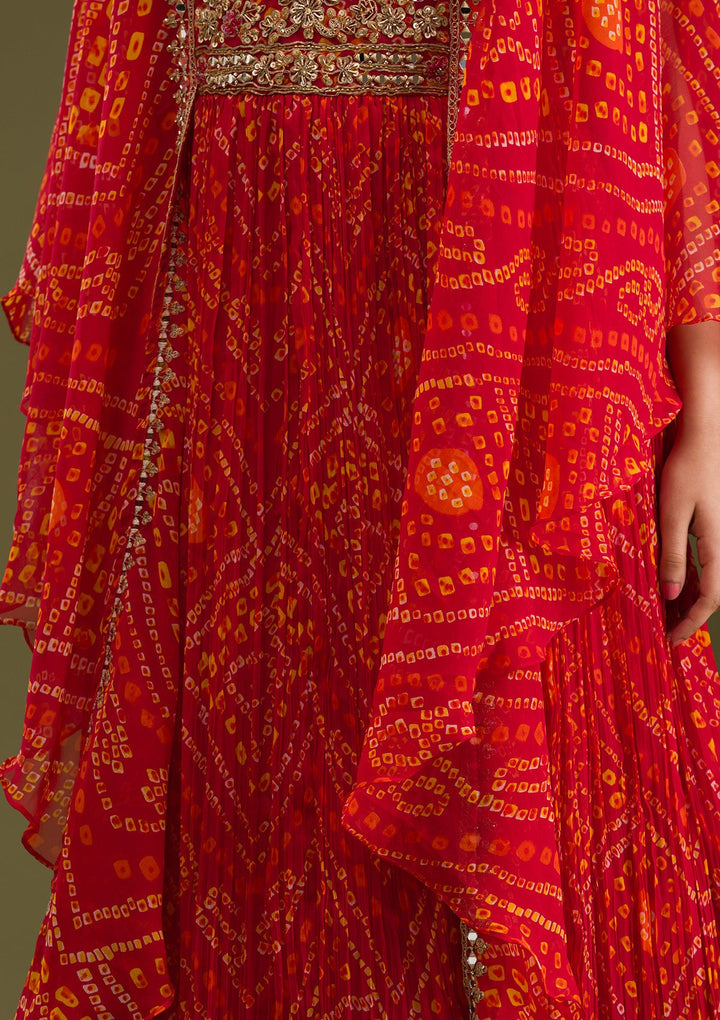 Maroon Zariwork Georgette Readymade Salwar Suit-Koskii