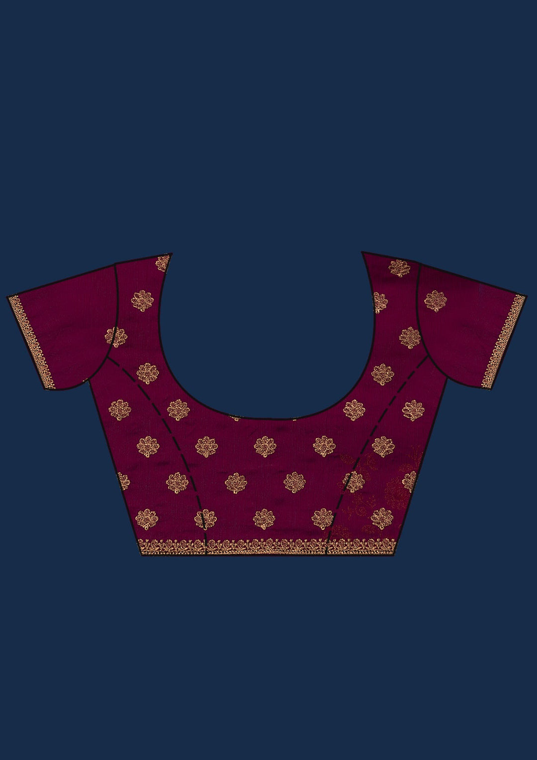 Maroon Zariwork Georgette Saree-Koskii