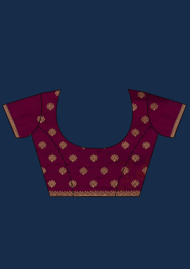Maroon Zariwork Georgette Saree-Koskii