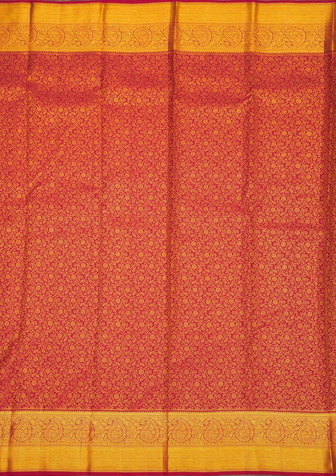 Maroon Zariwork Pure Silk Saree-Koskii