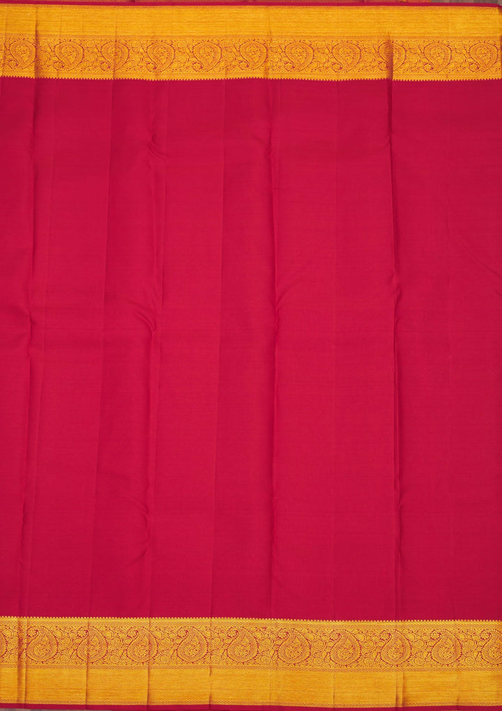 Maroon Zariwork Pure Silk Saree-Koskii