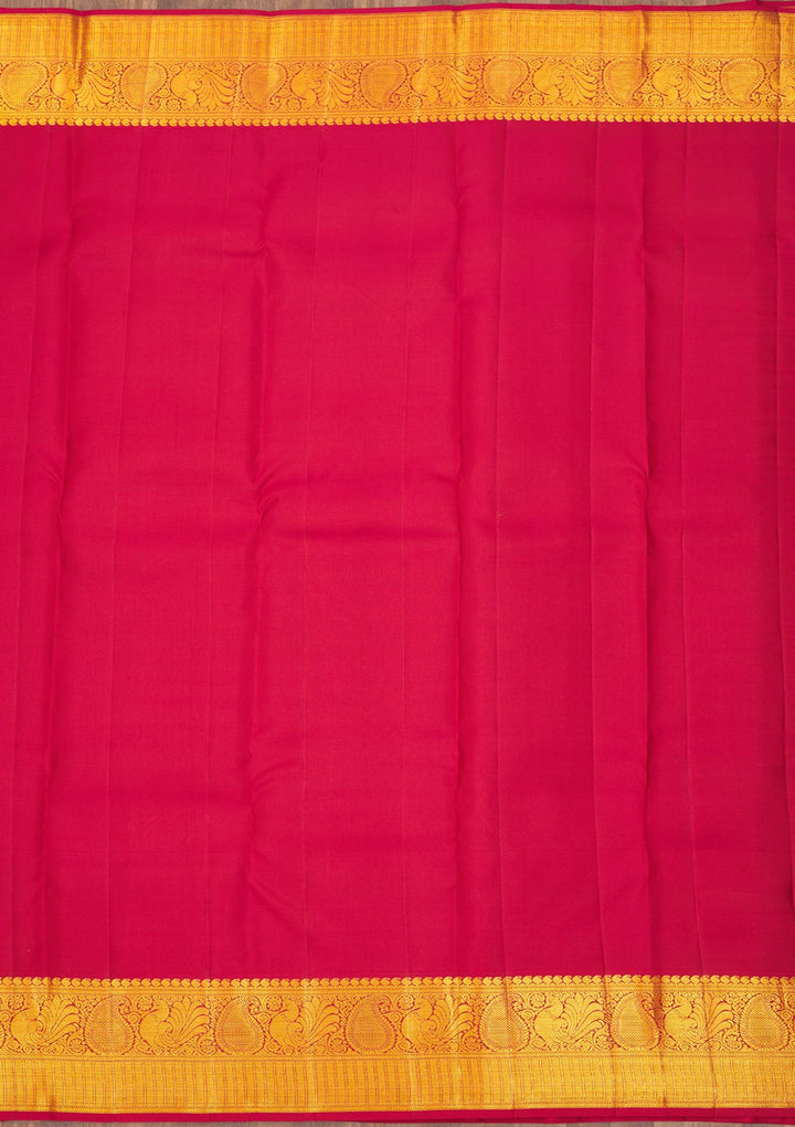 Maroon Zariwork Pure Silk Saree-Koskii