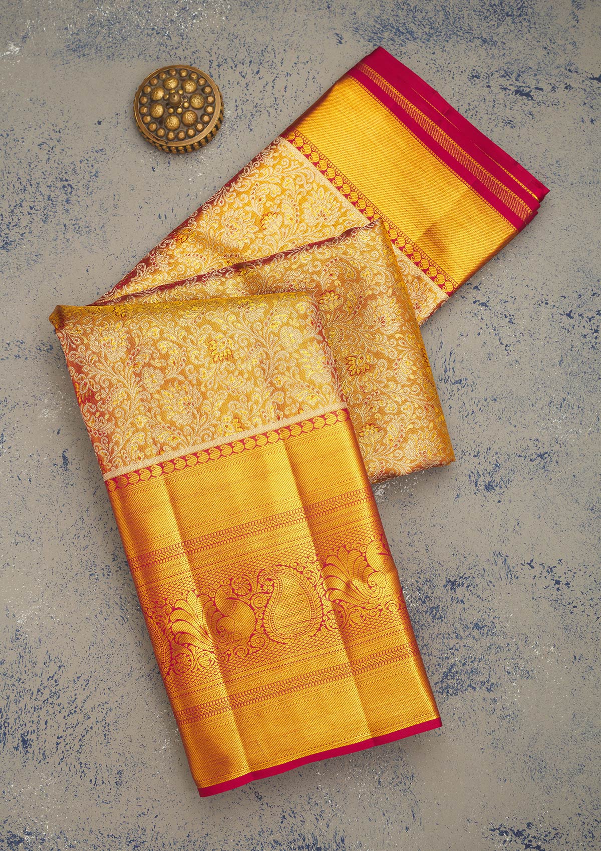 Maroon Zariwork Pure Silk Saree-Koskii