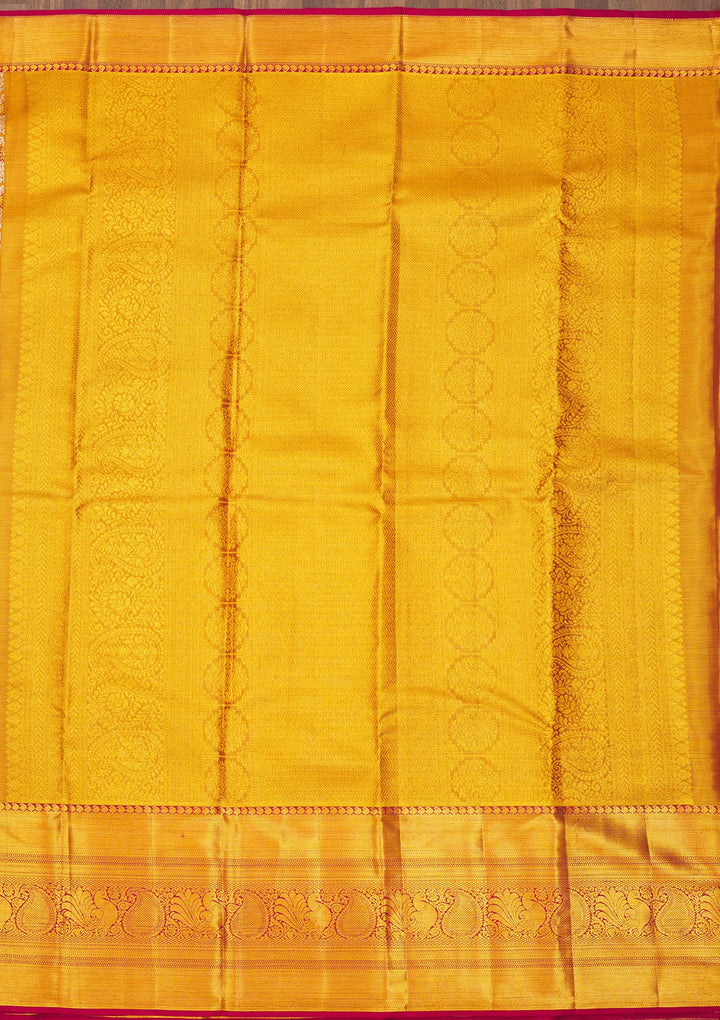 Maroon Zariwork Pure Silk Saree-Koskii