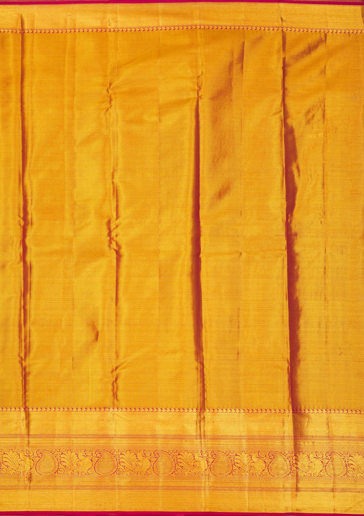 Maroon Zariwork Pure Silk Saree-Koskii