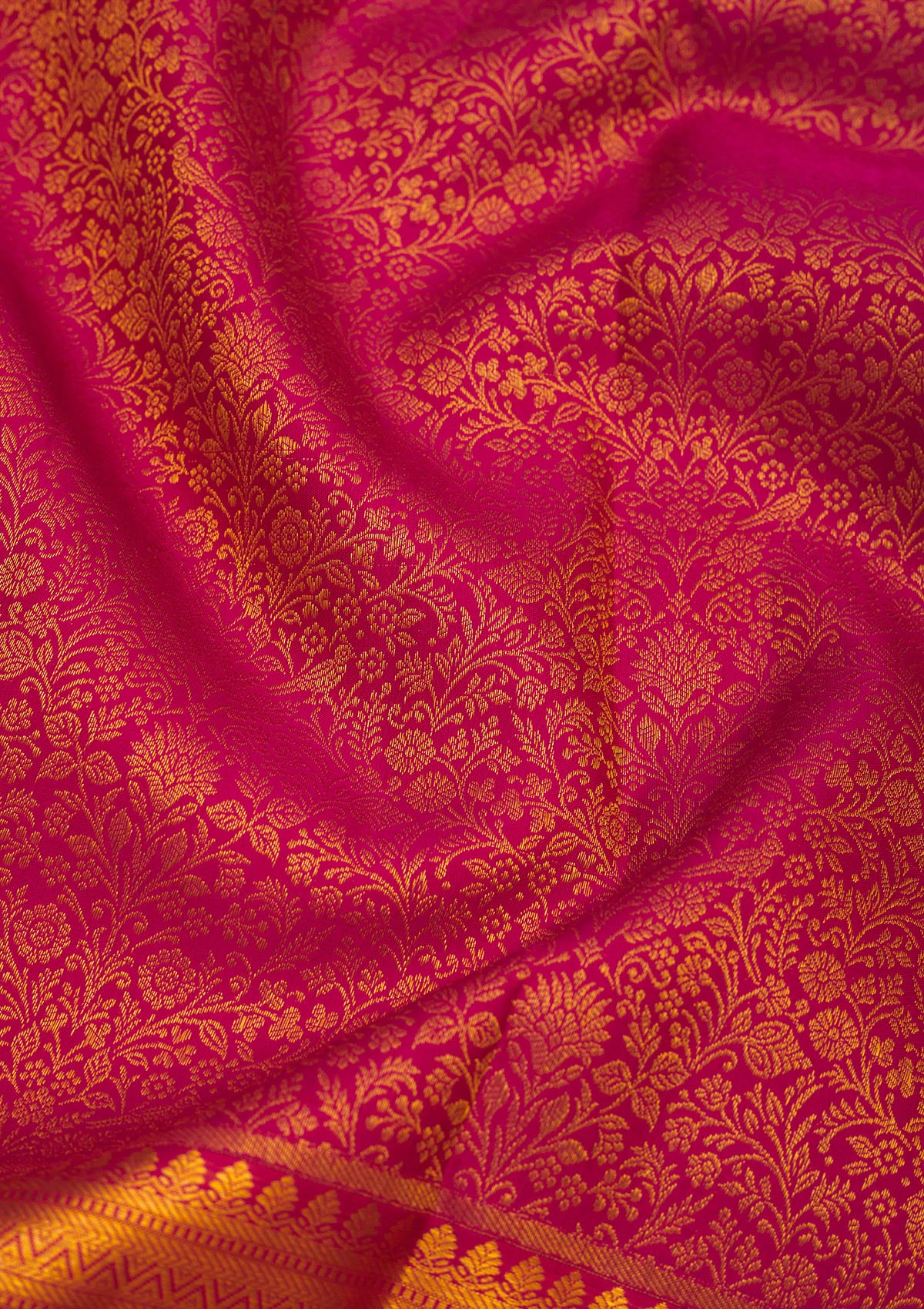 Maroon Zariwork Pure Silk Saree-Koskii