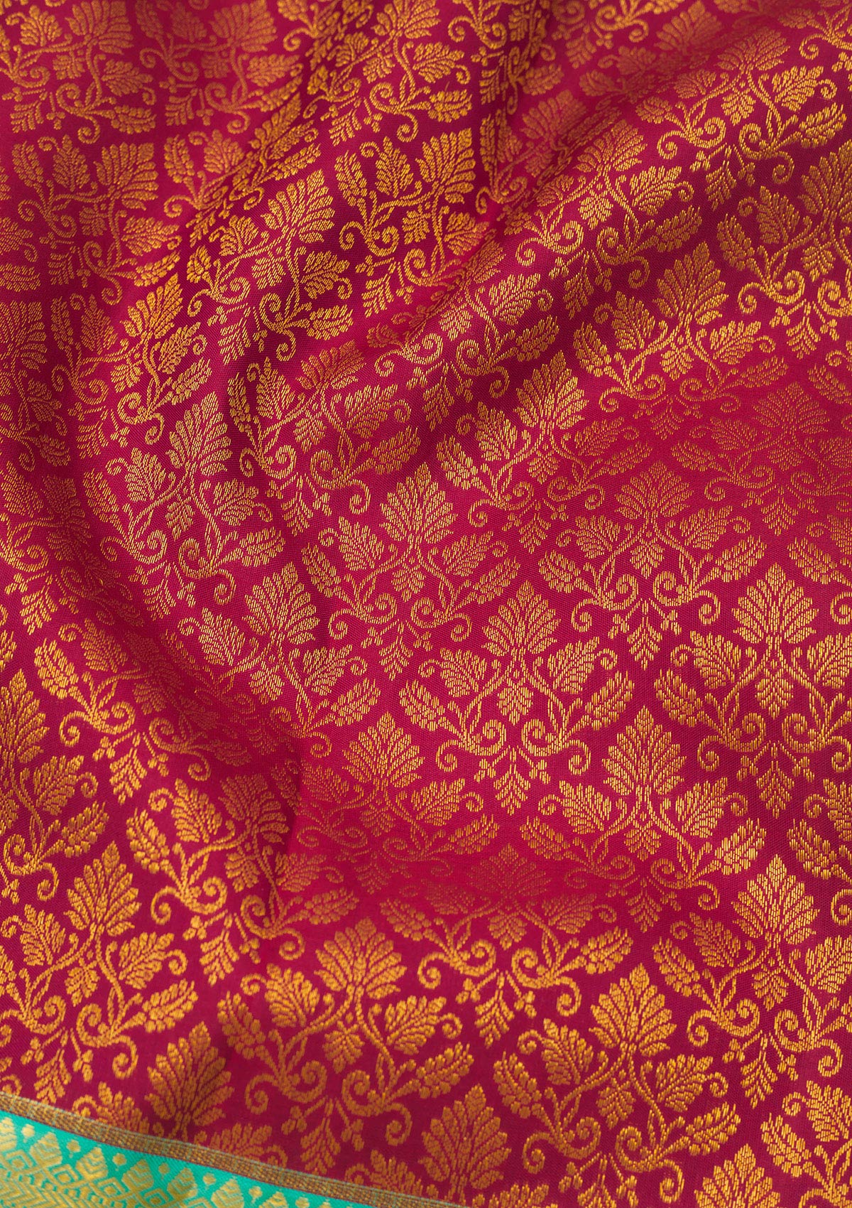 Maroon Zariwork Pure Silk Saree-Koskii