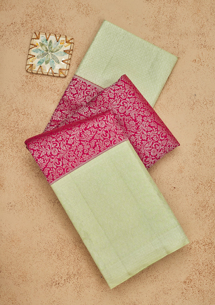 Maroon Zariwork Pure Silk Saree-Koskii
