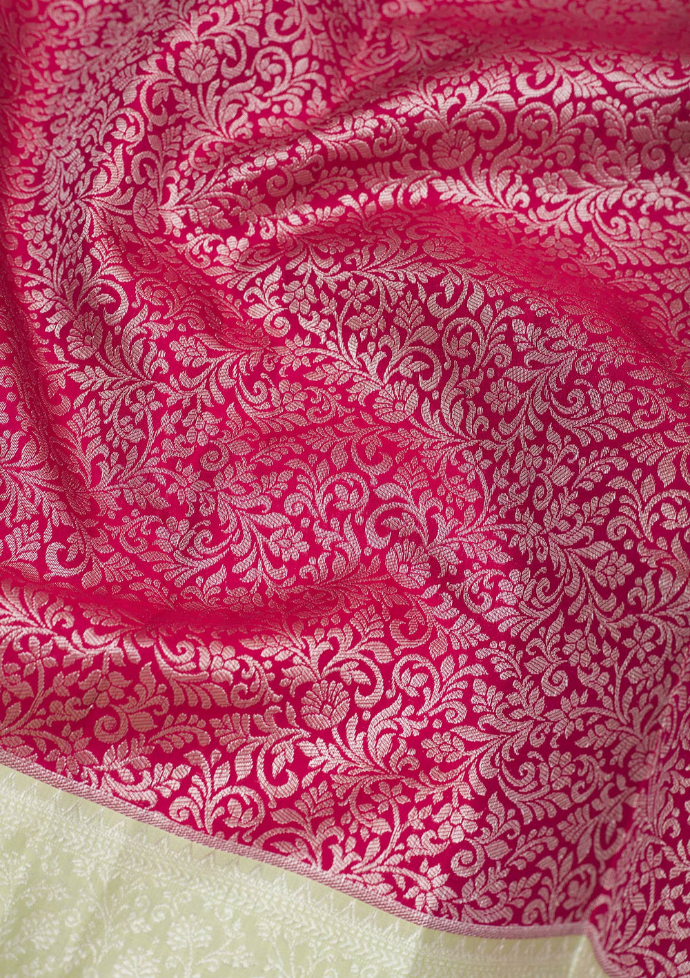 Maroon Zariwork Pure Silk Saree-Koskii