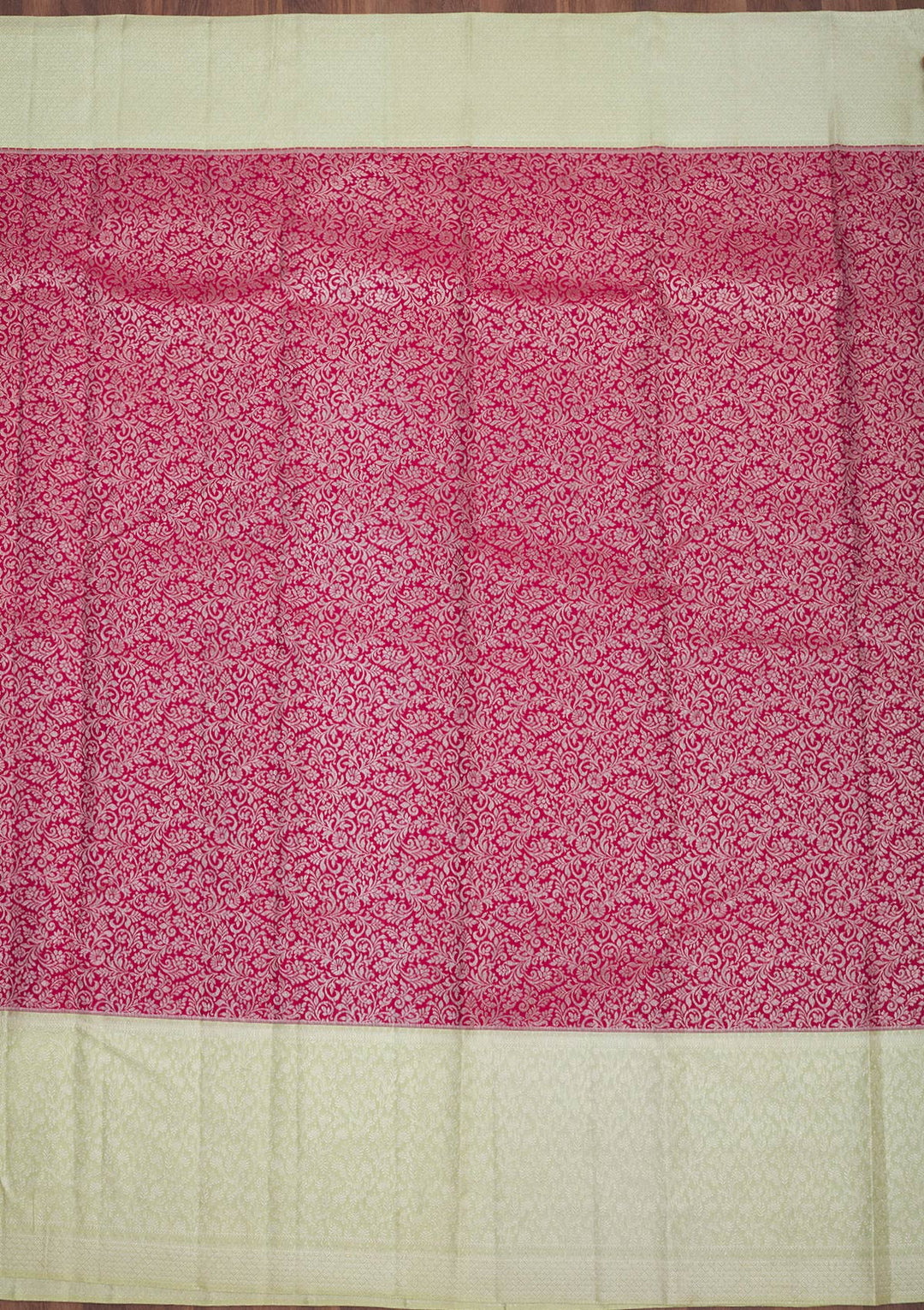 Maroon Zariwork Pure Silk Saree-Koskii
