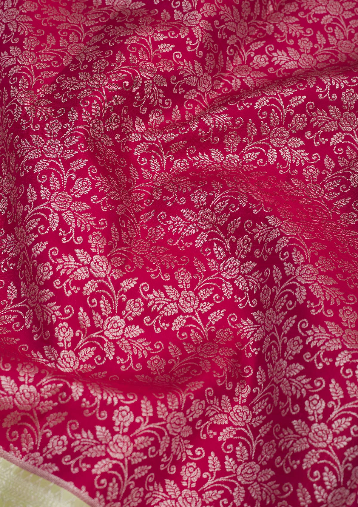 Maroon Zariwork Pure Silk Saree-Koskii