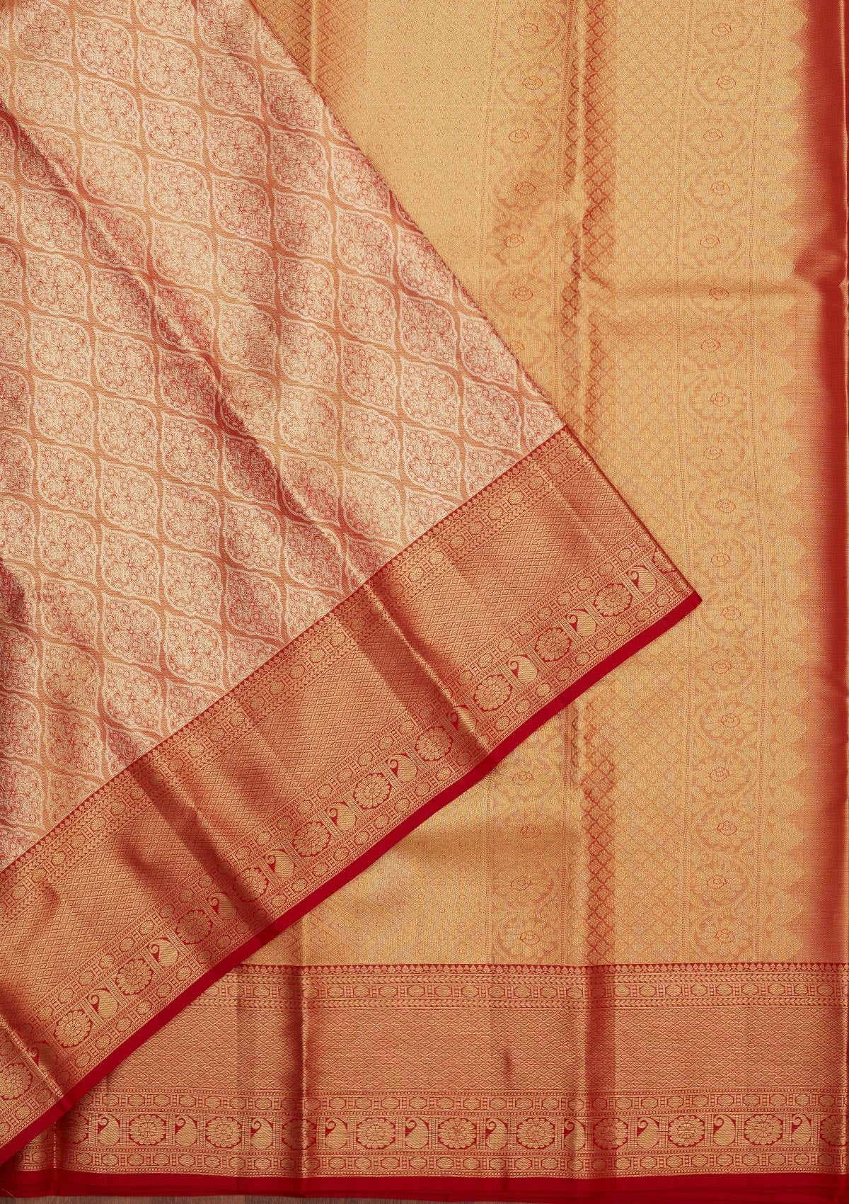 Maroon Zariwork Pure Silk Saree-Koskii