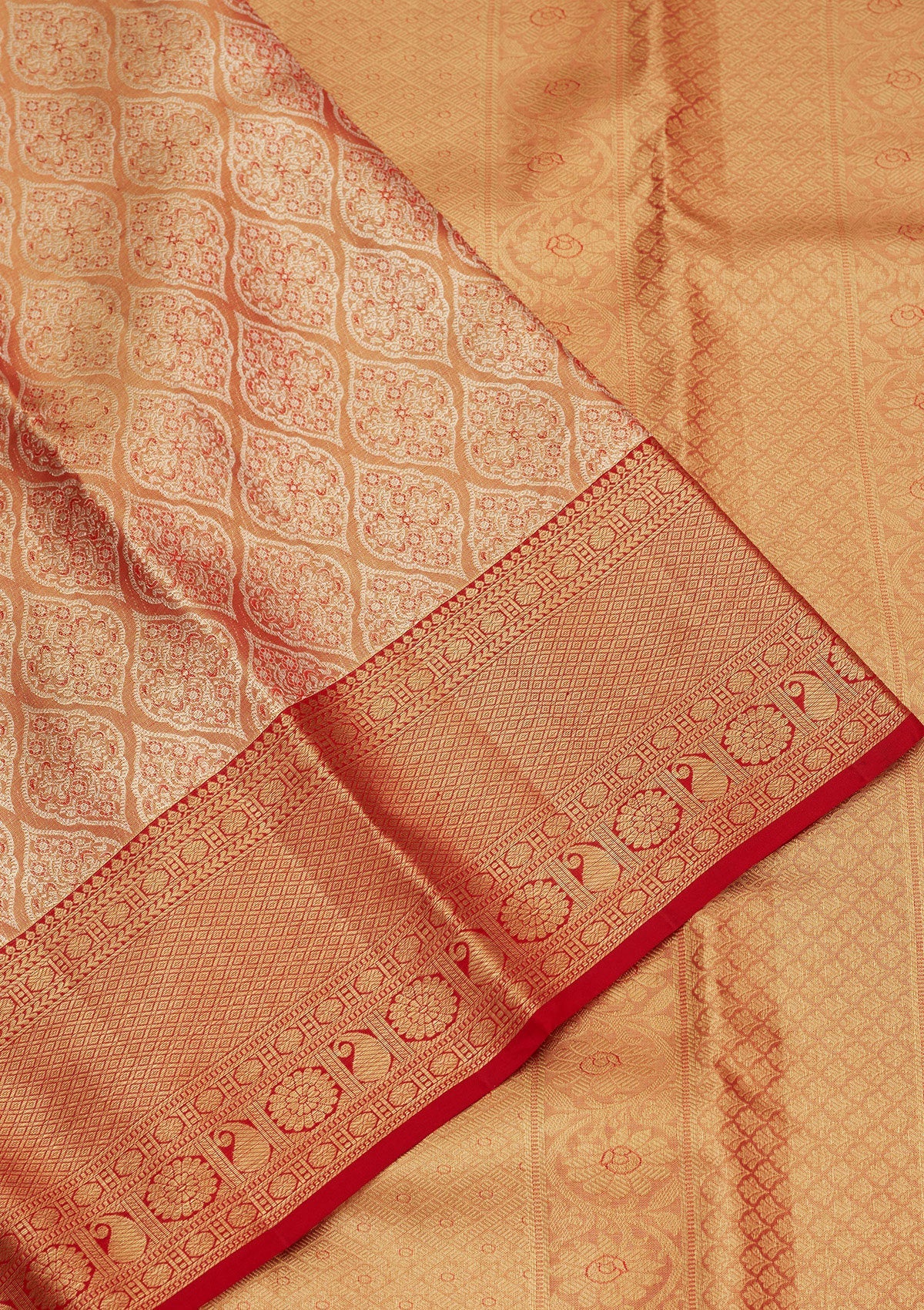 Maroon Zariwork Pure Silk Saree-Koskii