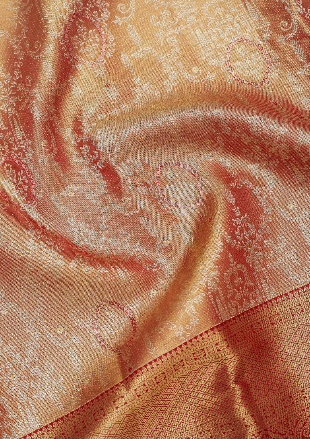 Maroon Zariwork Pure Silk Saree-Koskii