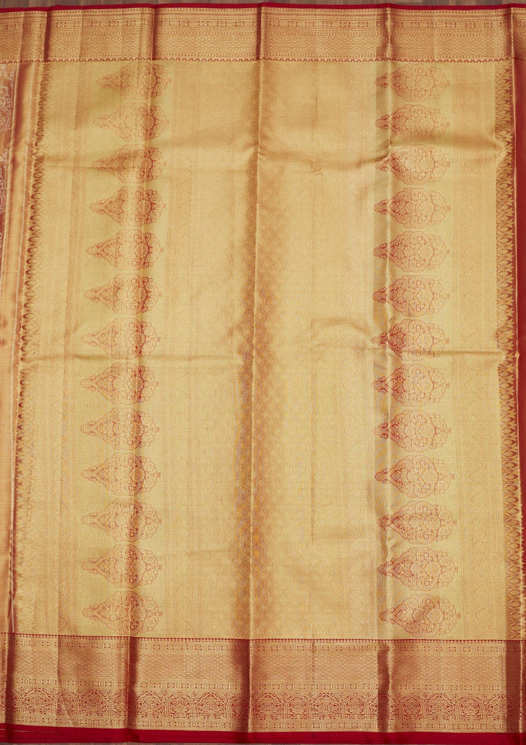 Maroon Zariwork Pure Silk Saree-Koskii