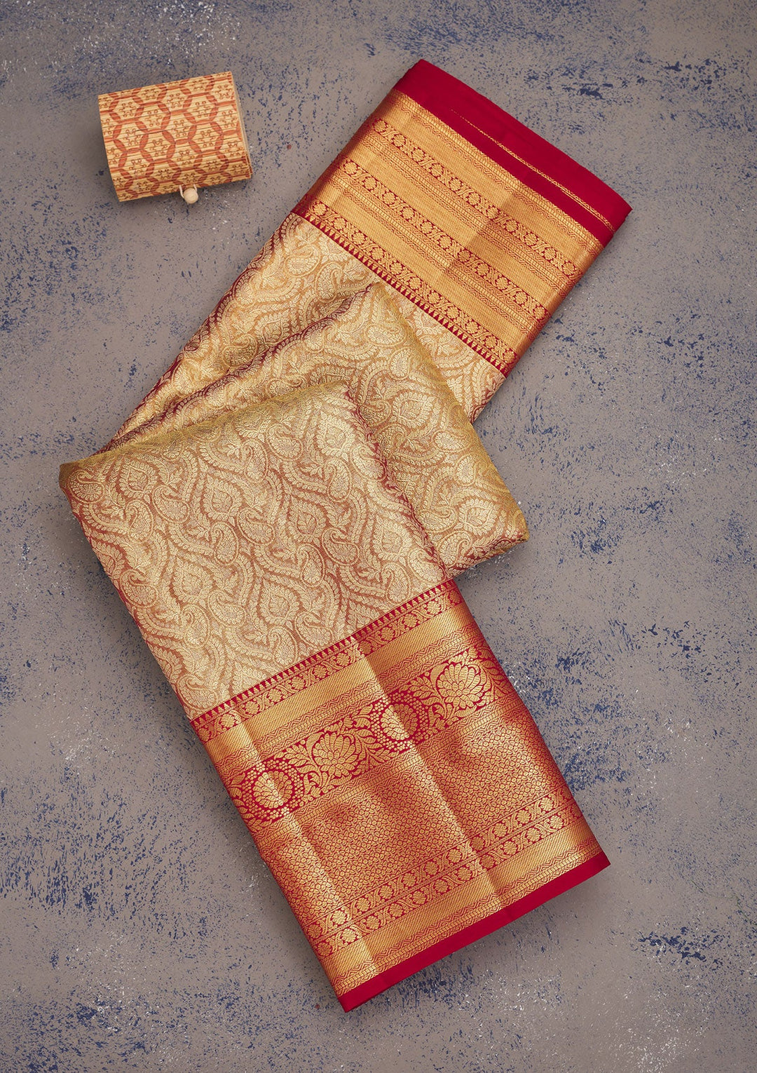 Maroon Zariwork Pure Silk Saree-Koskii