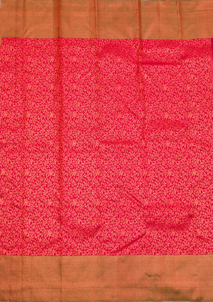 Maroon Zariwork Pure Silk Saree-Koskii