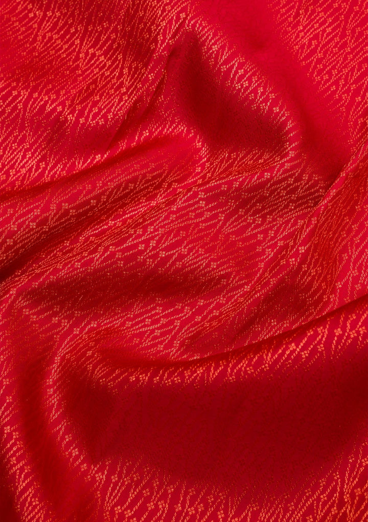 Maroon Zariwork Pure Silk Saree-Koskii