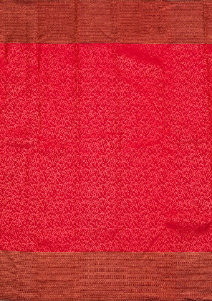 Maroon Zariwork Pure Silk Saree-Koskii