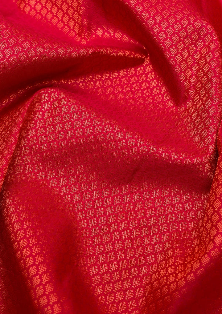 Maroon Zariwork Pure Silk Saree-Koskii