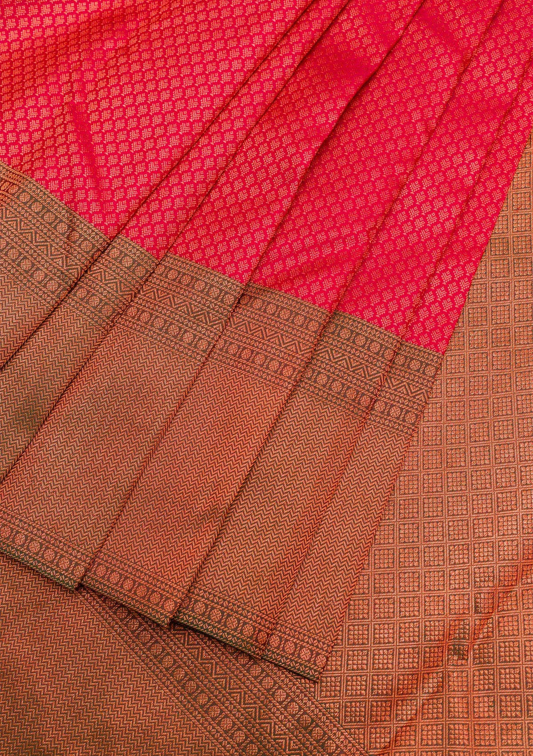 Maroon Zariwork Pure Silk Saree-Koskii