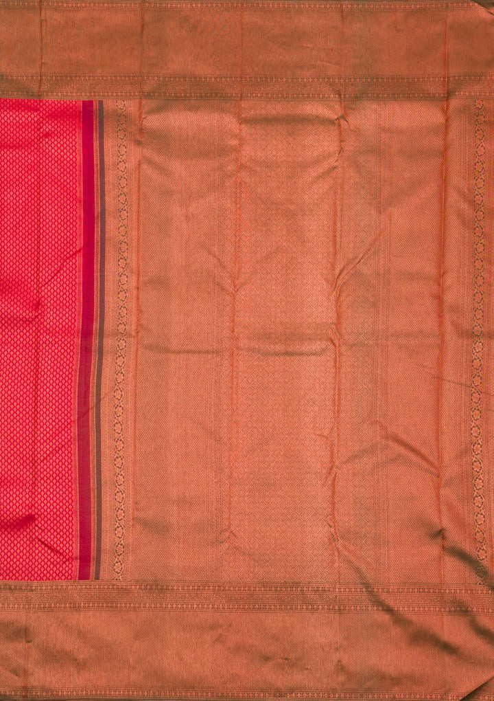 Maroon Zariwork Pure Silk Saree-Koskii