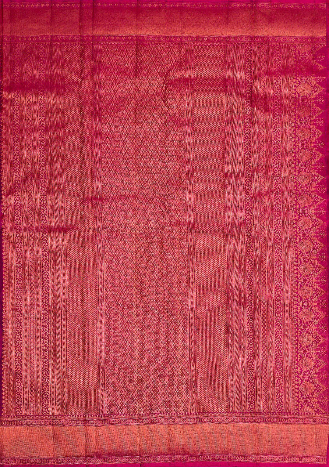 Maroon Copper Zariwork Pure Silk Saree - Koskii
